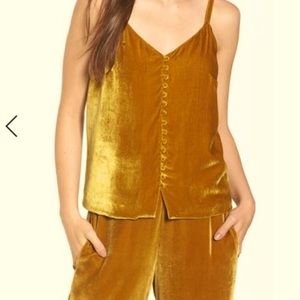 Velvet Tank Top Vintage Gold by Madewell